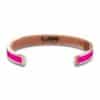 Bracciale in rame di colore purple con logo ingrandito (retro)