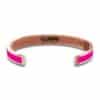 Bracciale in rame di colore purple con logo (retro)