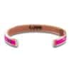 Bracciale in rame per coppie con scritta bianca (retro)