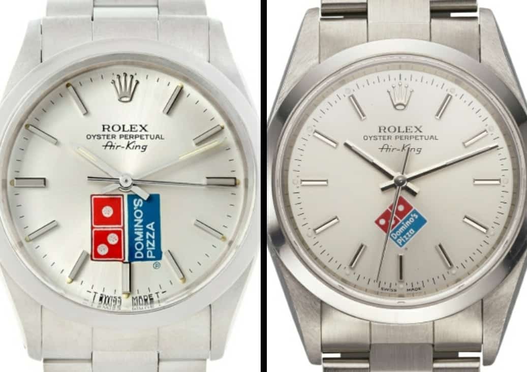 Orologi Rolex con logo di Domino's Pizza