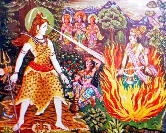 Divinità Kama e Shiva